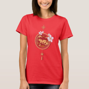 Chinees nieuwe jaar 2022 van de tijger. t-shirt