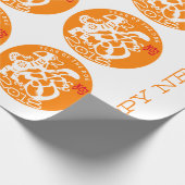 Chinees nieuwe jaar dierentuin kiezen kleur Aangep Cadeaupapier (Hoek)