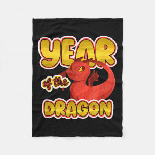 Chinees Nieuwjaar 12 Dierenriem Dragon Gelukkig Vi Fleece Deken