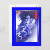 Chinees Nieuwjaar 2012, het jaar van de draak Feestdagenkaart (Voorkant / Achterkant)