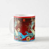 Chinees nieuwjaar 2013 van de slang koffiemok (Voorkant links)