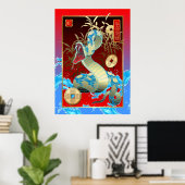 Chinees nieuwjaar 2013 van de slang poster (Thuiskantoor)