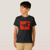 Chinees nieuwjaar 2014 Jaar van de Paarden T-Shirt (Voorkant volledig)