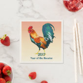 Chinees Nieuwjaar 2017 Haan Papieren servetten (Insitu)