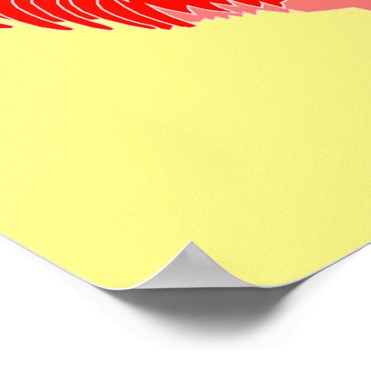 Chinees nieuwjaar 2017 Jaar van de rooster Poster (Hoek)