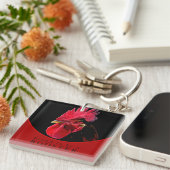 Chinees Nieuwjaar 2017 Verjaardag Zodiac Rooster K Sleutelhanger (Voorkant Rechts)