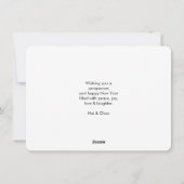 Chinees nieuwjaar 2019 Aarde in een Bow-Stropdas Feestdagenkaart (Achterkant)