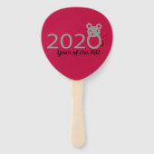 Chinees nieuwjaar 2020 Jaar van de Rat Handwaaier (Voorkant)