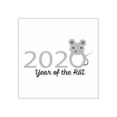 Chinees nieuwjaar 2020 Jaar van de Rat Rubberstempel (Afrduk)
