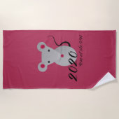 Chinees nieuwjaar 2020 Jaar van de Rat Strandlaken (Voorkant)