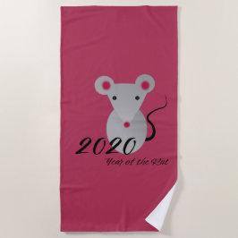 Chinees nieuwjaar 2020 Jaar van de Rat Strandlaken