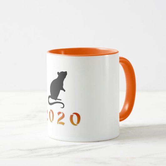 Chinees nieuwjaar 2020 mok (Voorkant rechts)