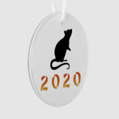 Chinees nieuwjaar 2020 ornament (voorkant)