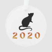 Chinees nieuwjaar 2020 ornament (voorkant)