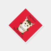 Chinees nieuwjaar 2021 Jaar van de Ox Servet (Hoek)