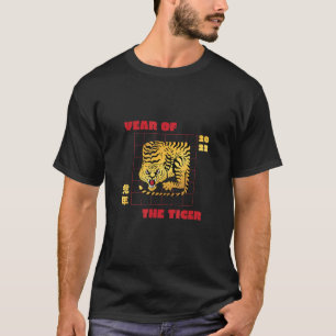 Chinees nieuwjaar 2022 Tijger Ny Zodiac Mannen Vro T-shirt
