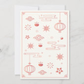 Chinees nieuwjaar 2022 tijgersymbool kaart (Achterkant)