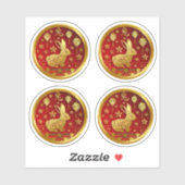 Chinees nieuwjaar 2023 Jaar van de Konijn (Bewerke Sticker (Vel)