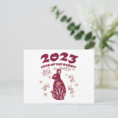 Chinees nieuwjaar 2023 - Jaar van het konijn Briefkaart (Staand voorkant)