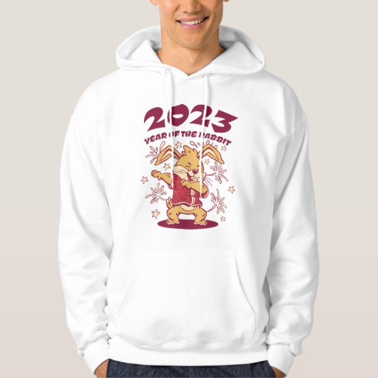 Chinees nieuwjaar 2023 - Jaar van het konijn Hoodie (Voorkant)