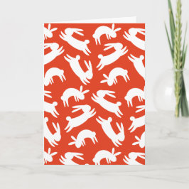 Chinees nieuwjaar 2023 konijn feestdagen kaart