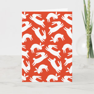 Chinees nieuwjaar 2023 konijn feestdagen kaart