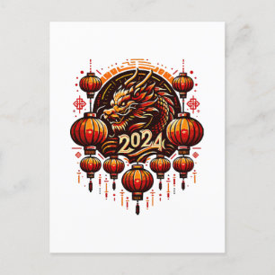 Chinees Nieuwjaar 2024 Briefkaart