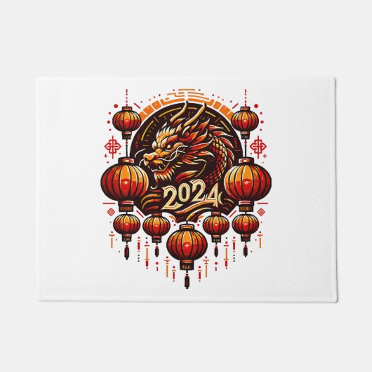 chinees nieuwjaar 2024 deurmat (Voorkant)