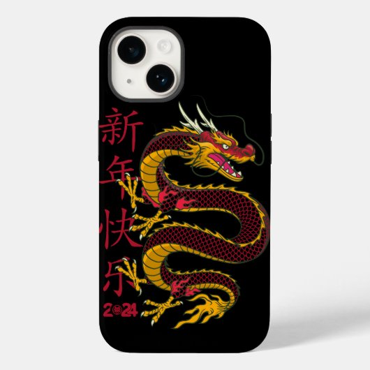 Chinees Nieuwjaar 2024 Draak, Jaar van de Draak Case-Mate iPhone Case (Achterkant)