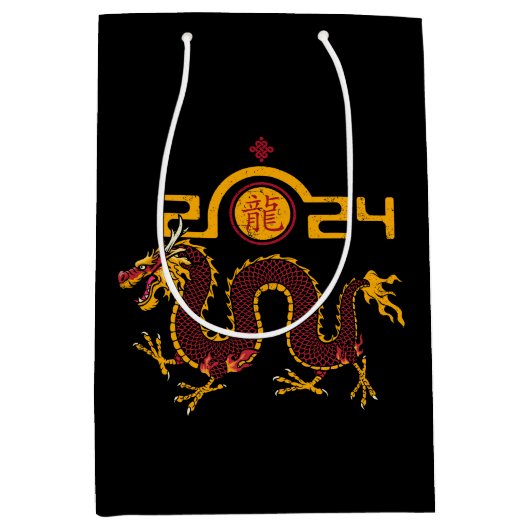 Chinees Nieuwjaar 2024 Draak, Jaar van de Draak Medium Cadeauzakje