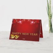 Chinees Nieuwjaar 2024 Draken Lantaarns Vuurwerk G Kaart (Achterkant)