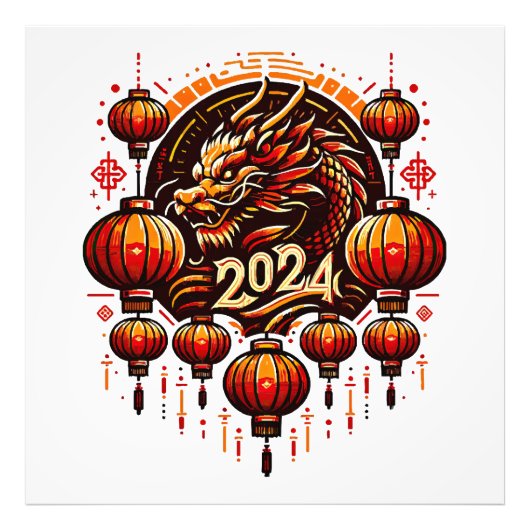 chinees nieuwjaar 2024 foto afdruk (Voorkant)