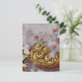 Chinees Nieuwjaar 2024 H - Oliën Feestdagenkaart (Staand voorkant)