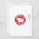 Chinees Nieuwjaar 2024 Jaar van de Draak Feestdagenkaart (Voorkant)