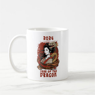 Chinees nieuwjaar 2024 Jaar van de Draak Koffiemok