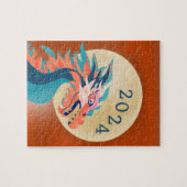 Chinees Nieuwjaar 2024 Jaar van de Draak Legpuzzel (Horizontaal)