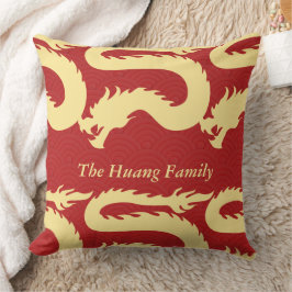 Chinees Nieuwjaar 2024, Jaar van de Draak Rood Kussen