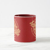 Chinees Nieuwjaar 2024, Jaar van de Draak Rood Mok (Midden)