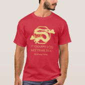 Chinees Nieuwjaar 2024, Jaar van de Draak Rood T-shirt (Voorkant)