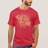 Chinees Nieuwjaar 2024, Jaar van de Draak Rood T-shirt (Voorkant)