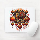 chinees nieuwjaar 2024 muismat (Met muis)