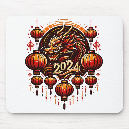 chinees nieuwjaar 2024 muismat (Voorkant)