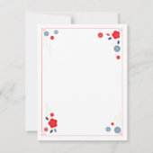 Chinees Nieuwjaar 2024 Rode Origami Draak Notitiekaartje (Achterkant)