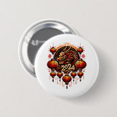 chinees nieuwjaar 2024 ronde button 5,7 cm (Voorkant /achterkant)