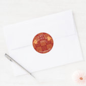 Chinees Nieuwjaar 2024 Ronde Sticker (Envelop)