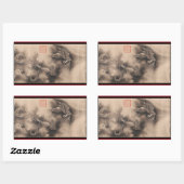 Chinees Nieuwjaar 2024 Schilderij Dragon R Sticker (Vel)