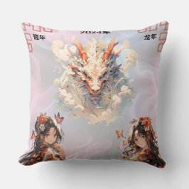 Chinees Nieuwjaar 2024 Sierkussen