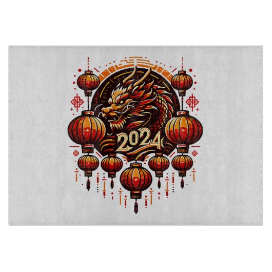 Chinees nieuwjaar 2024 Snijplank (Voorkant)