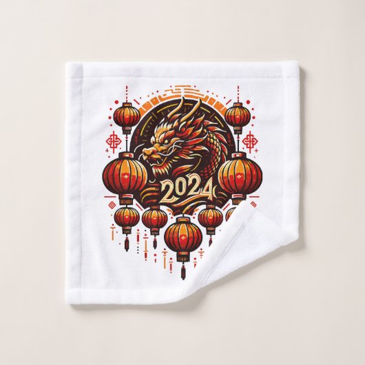 Chinees Nieuwjaar 2024 Washandje (Wasdoekje)