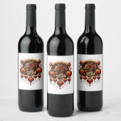 Chinees Nieuwjaar 2024 Wijn Etiket (Flessen)